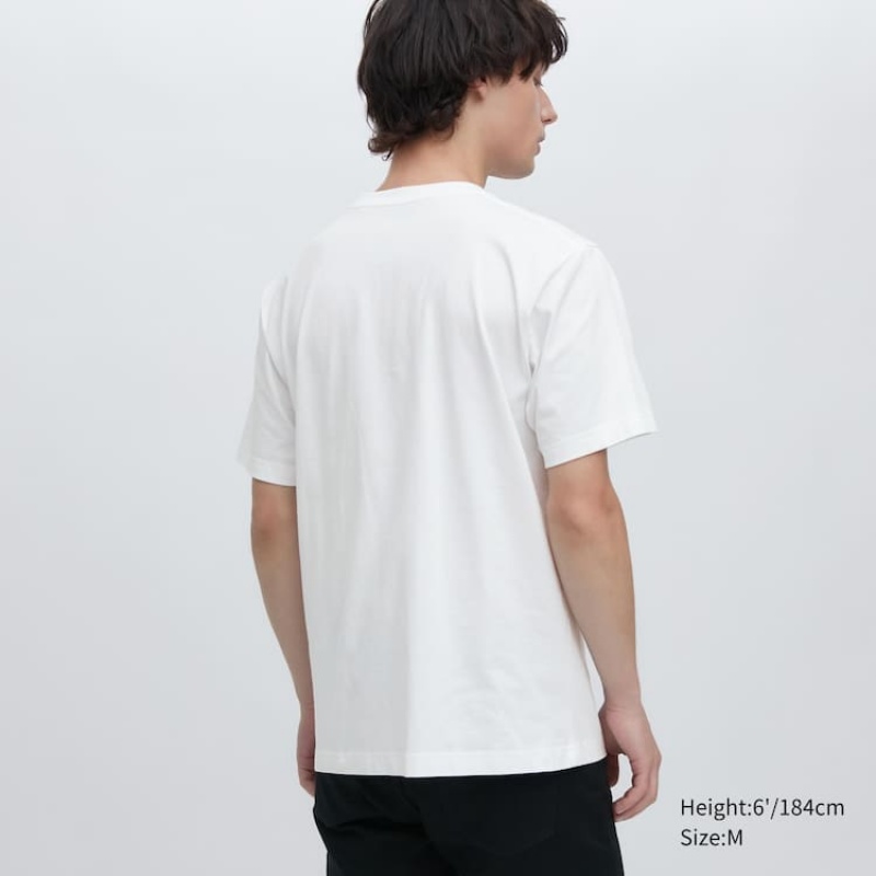 Camiseta Uniqlo Ut Archive One Piece Estampadas Hombre Blancas | 28740-OGRS